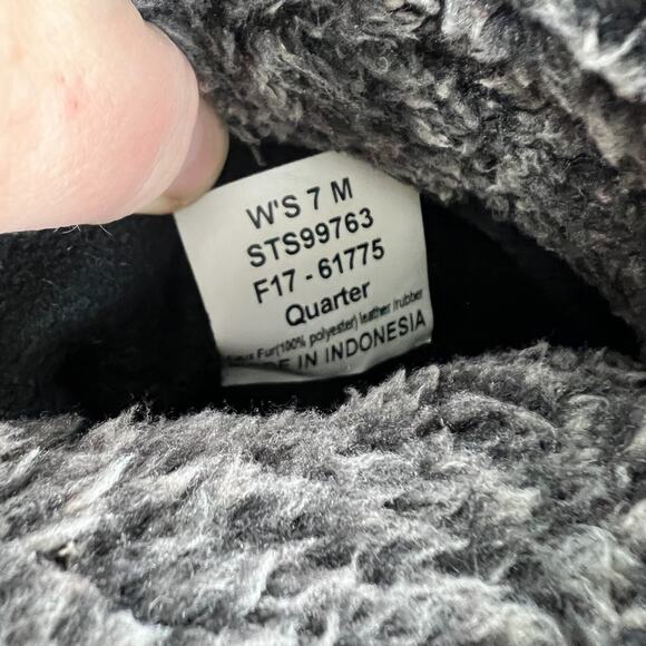 Sperry duck boots womens size 7 black faux fur lined waterproof winter shoes - Picture 11 of 11